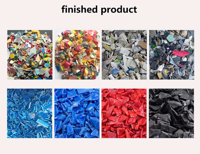 Waste Plastic Crushing Recycling Production Line PE Plastic Crushing Recycling