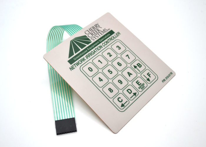 Network Irrigation Controller Metal Dome Membrane Switch With Embossed Tactile Type