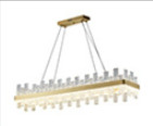 Polished Chrome Restaurant Chandeliers Gold K9 Crystal Lighting Indoor Light Fixtures