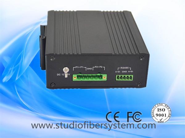 1Port Din Rail Industrial Gigabit Fiber Media Converter over SM/MM fiber to 20
