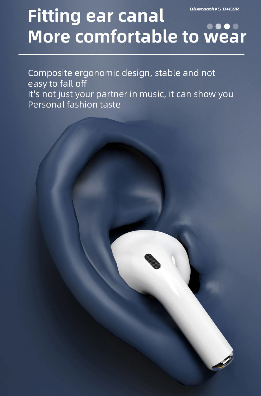 Wireless Bluetooth Headset Intelligent Compatible Fast Stable Connect With Phone