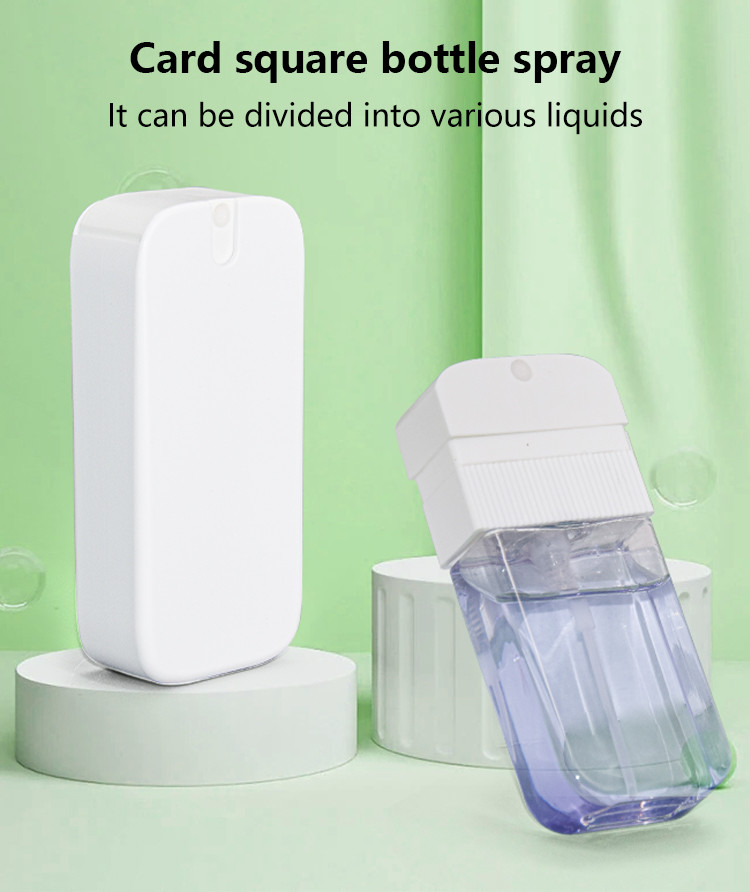 ABS Portable Square Card Cosmetic Spray Bottle For Perfume 35ml
