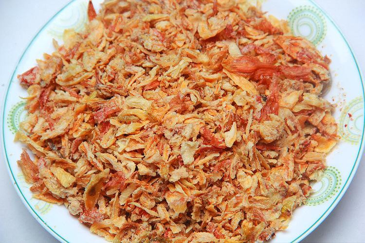 Healthy 30*30mm Crunchy Fried Onions For Steak
