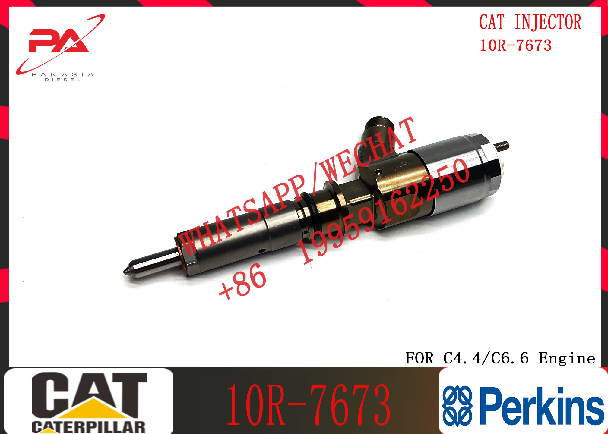 CAT Injector 320-0690 10R-7673 2645A749 306-9380 306-9390 310-9067 2645A751 320-0655 For C4.4 C6.6 Engine
