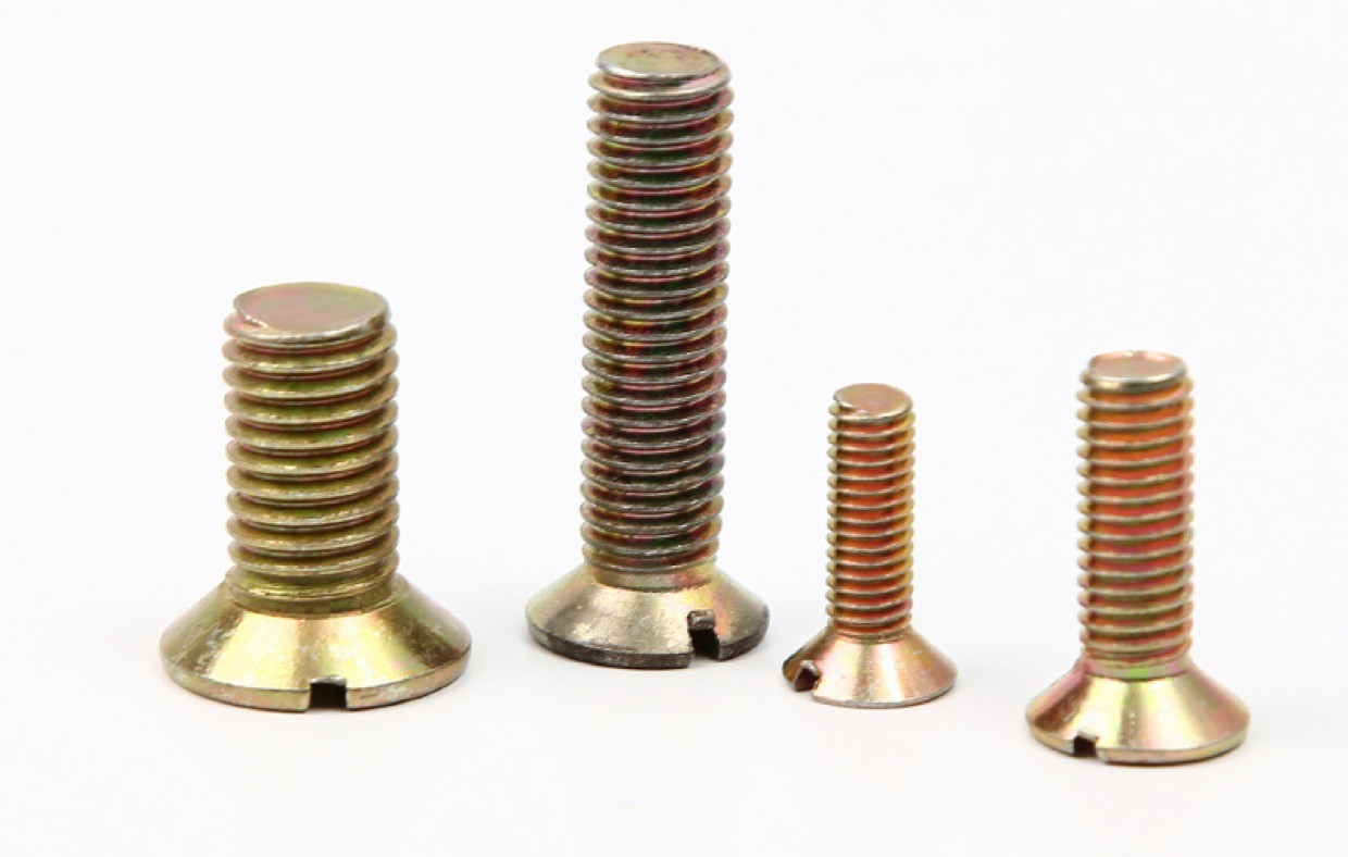 DIN 963 Slotted Countersunk Flat Head Screws M4 , Rockwell B71 Hardness