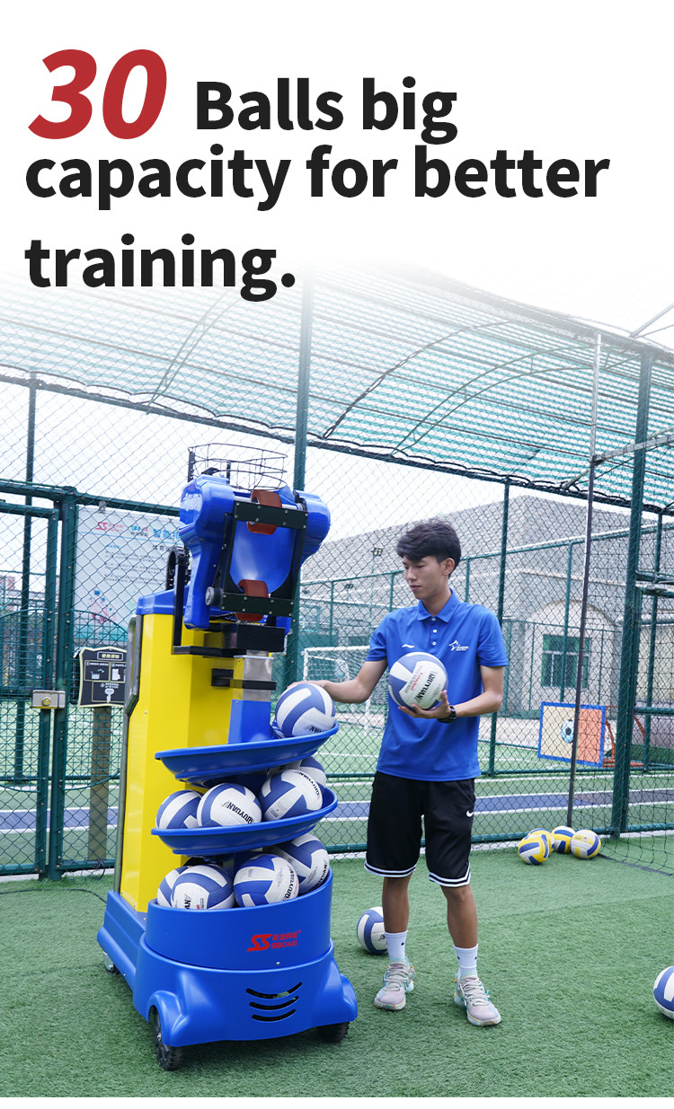 Siboasi DC 12V Volleyball Shooting Machine Volleyball Training Equipment For Academy