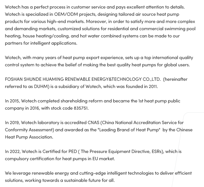 20 kw R32 Three Phase Inverter Split Heat Pump for DHW Heating Cooling CE Certified A+++/A++