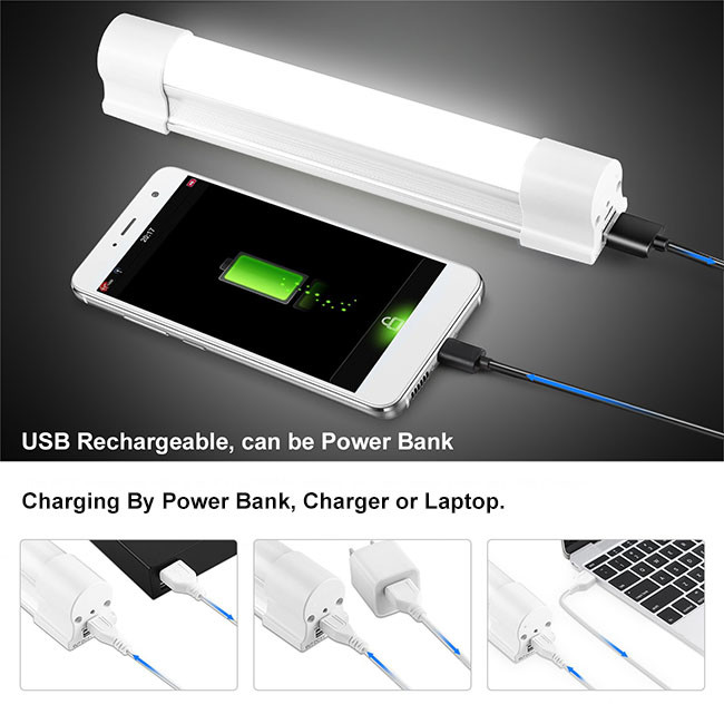 Waterproof 6500K Portable Emergency Light 6W IP65 Attahced On The Iron Materials Easily