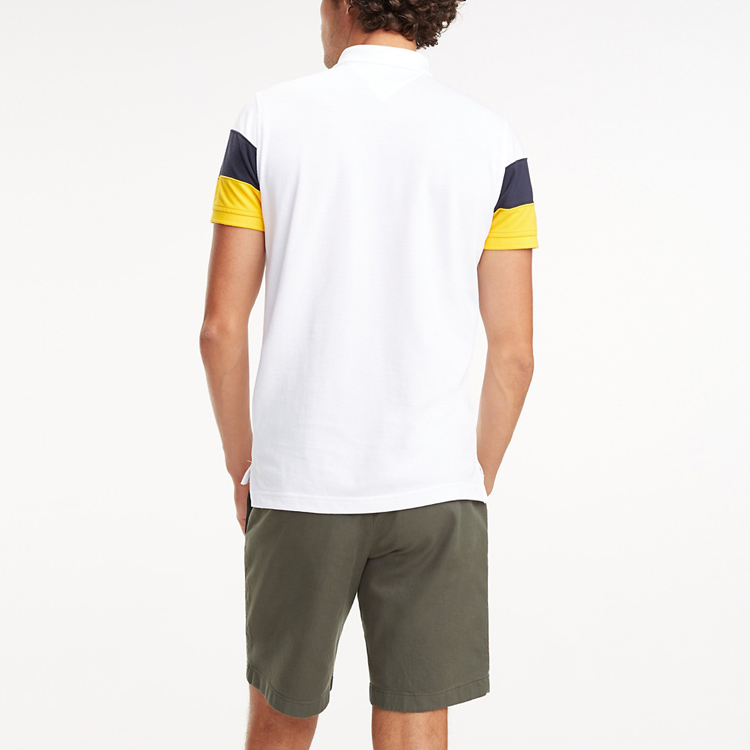 100% Cotton White Mens Polo Style Shirts Fashion with Blank Private Label
