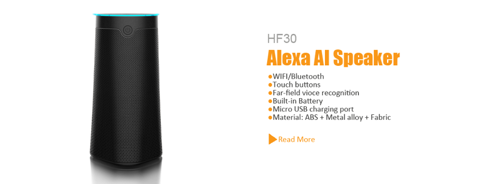 Smart Home Smart AI Speaker Built In 18650 Lithium Battery 103*103*198mm
