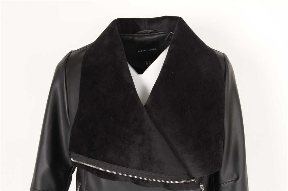 Ladies Cool leather jacket, Women's Bomber Leather jacket, bonded fur, hot popular