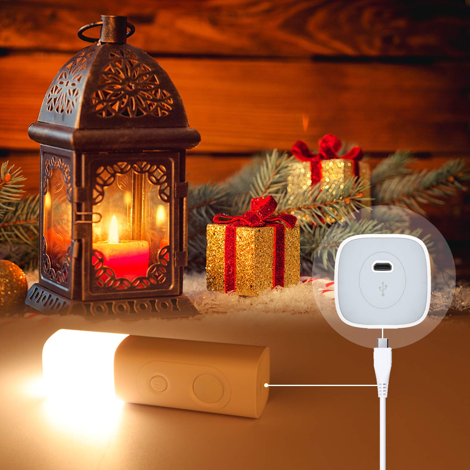 1200mAh Motion Sensor Bedside Lamp , 9PCS Led Portable Motion Sensor Light Auto ON Off