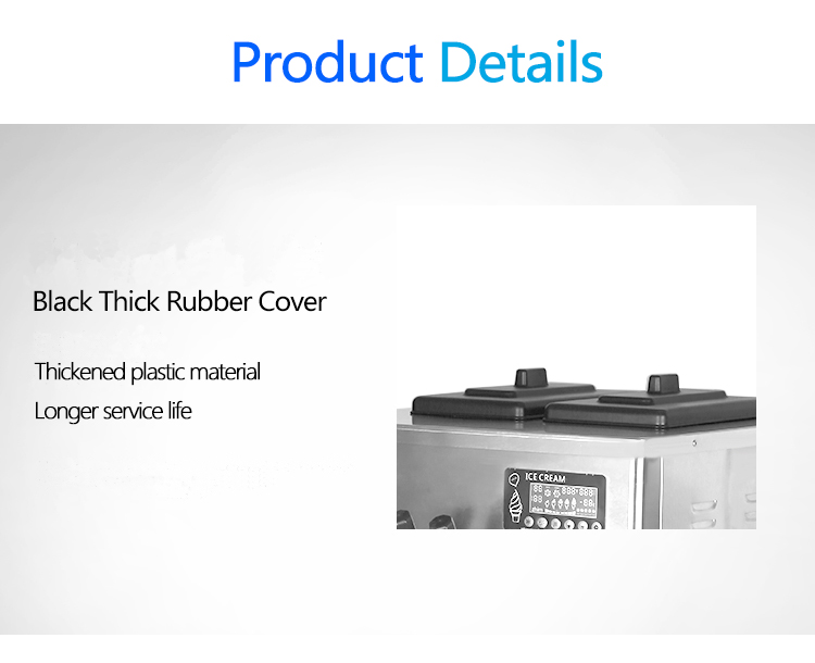 20L/H Automatic Soft Serve Ice Cream Machine for Business Prices Mix Hopper 4Lx2 Power W 1850