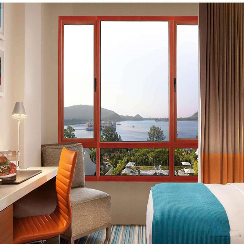 Double Glazed Aluminum Frame Tempered Glass Swing Window