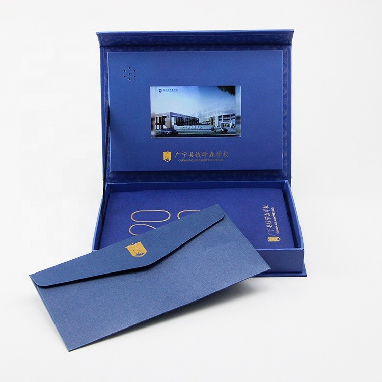 4.5/5/7/10.1 inch HD LCD video gift box custom print lcd video box for corporate marketing