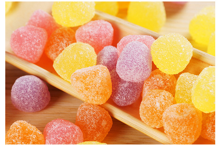 Custom Formula Pectin Fruit Jellies , Peach Flavor DHA Algal Oil Gummies For Adults
