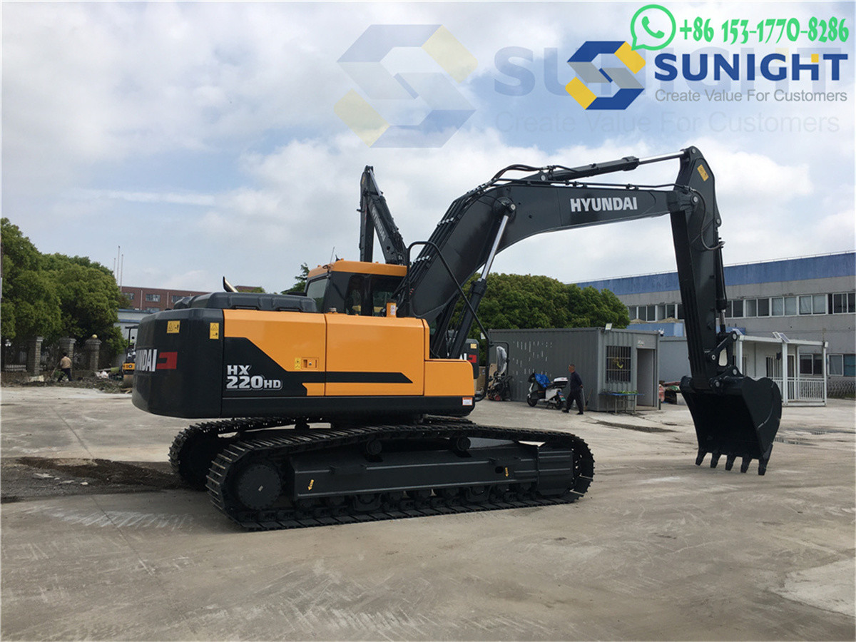Used Hyundai 220HD Excavator HX200HD with 450L Fuel Capacity