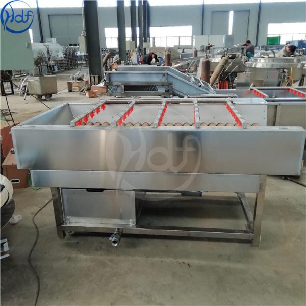 Potato / Tomato Commercial Vegetable Washer , Vegetable Cleaning Machine