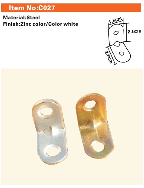 C027 Furniture connecting fittings:Steel Corner Bracket
