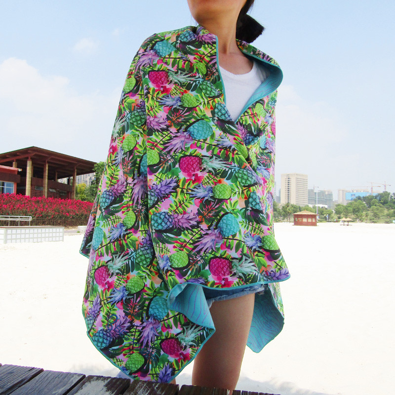 Lightweight Microfiber Printed Beach Towel 60*180cm Or Custom For Benefit