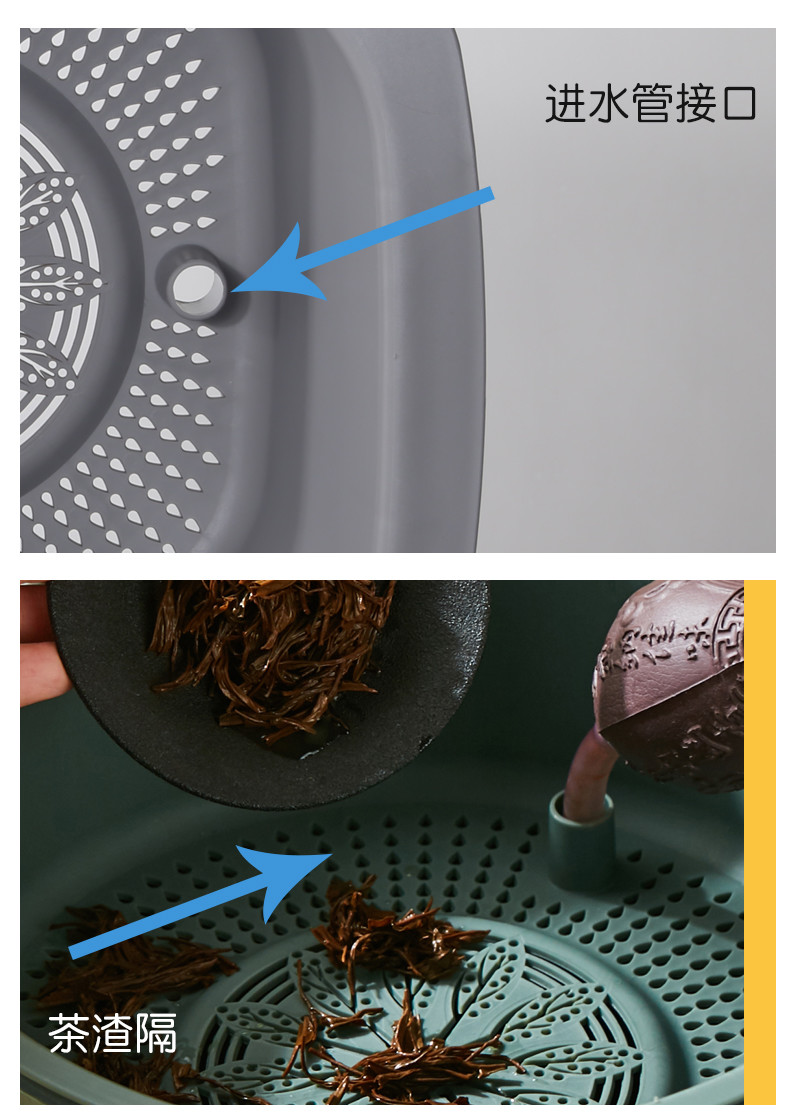 Tea Leaves Bucket Rubbish Plastic Dustbin For Kitchen Waste