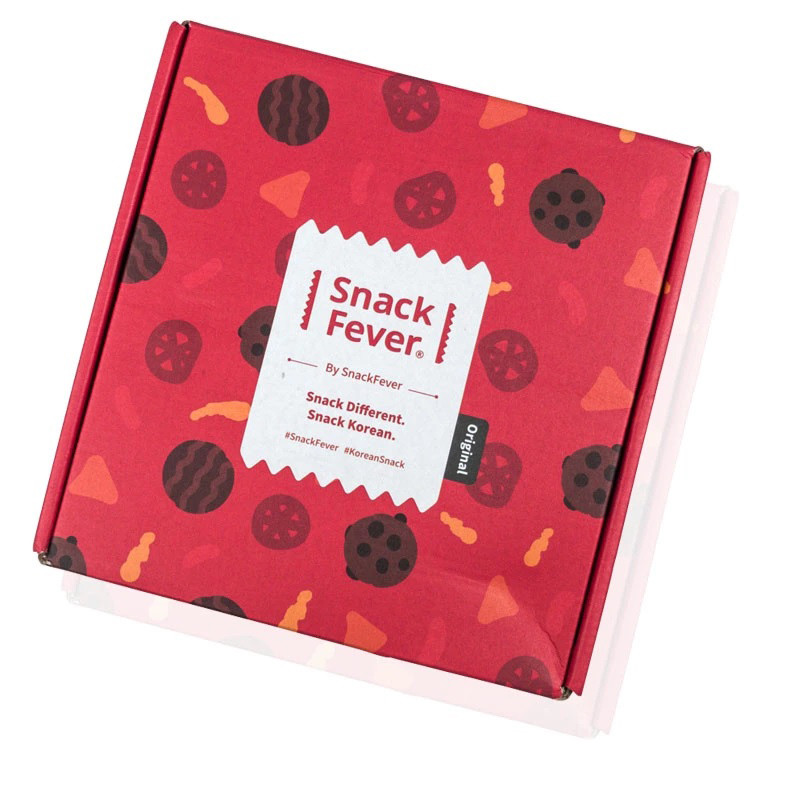 Custom Printing Fancy Colorful Design Flat Pack AttrActive Foldable Die Cut Snack PaPer Corrugated Shipping Boxes