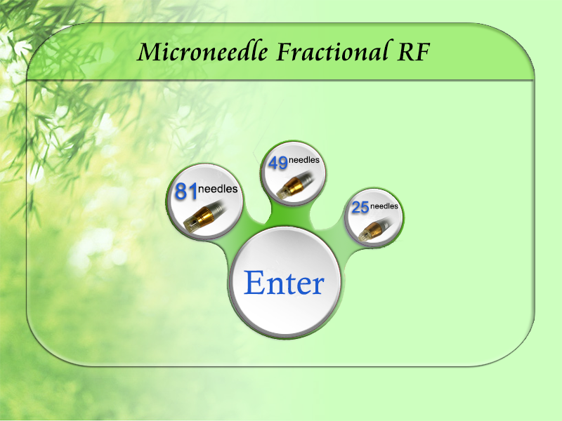 8.4 inch touch screen 5 Mhz frequency Microneedle fractional RF machine 80W output