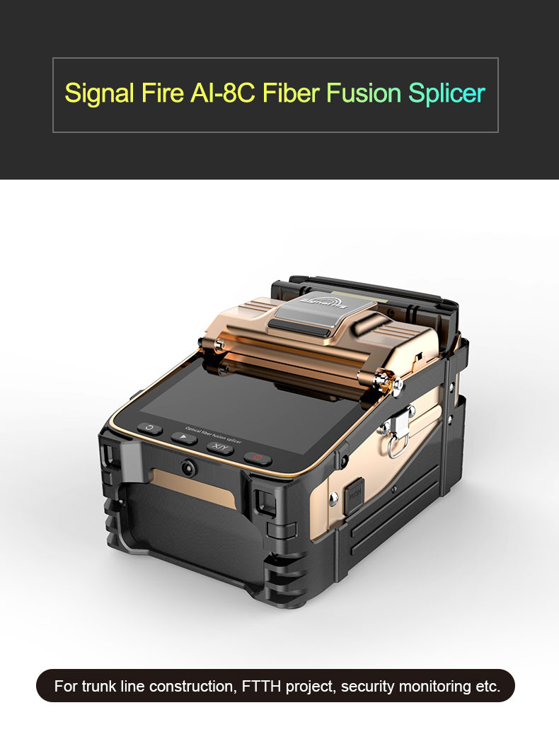 AI-8C FTTH Fusion Splicer 2500 Splices Signal Fire Splicing Machine