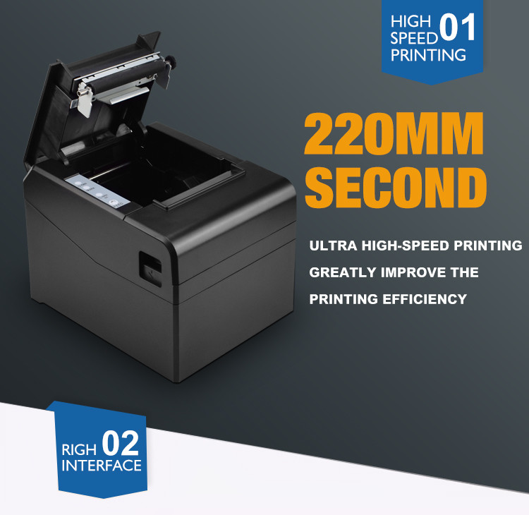 FCC CE POS Reciept Bluetooth Thermal Printer 80mm 203dpi