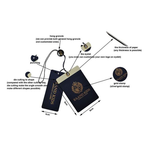 800gsm 400gsm Clothing Tag Label Paper Price Tag For Wedding Party Birthday