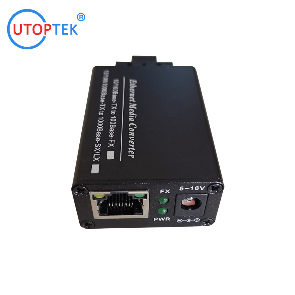 10 100 1000m Single Mode 20km Fiber Optic Mini Media Converter