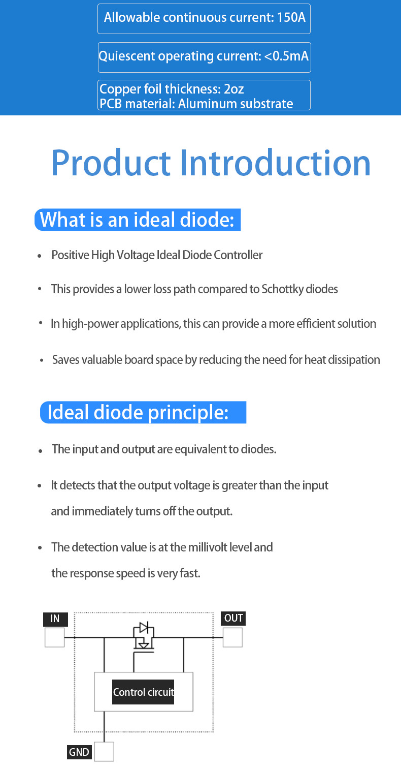 200V 150A High Power Bridge Rectifier Diode Overcurrent Capacity Low Voltage Drop