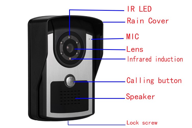 High Solution Stable Remote Control WIFI Wireless Video Door Bell Internet Video Door Phone With Free APP