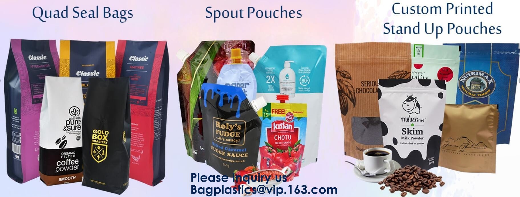 Recycled Eco Friendly Corn Starch k Stand Up Food Packaging 100% Compostable Biodegradable Plastic Pouch Bag