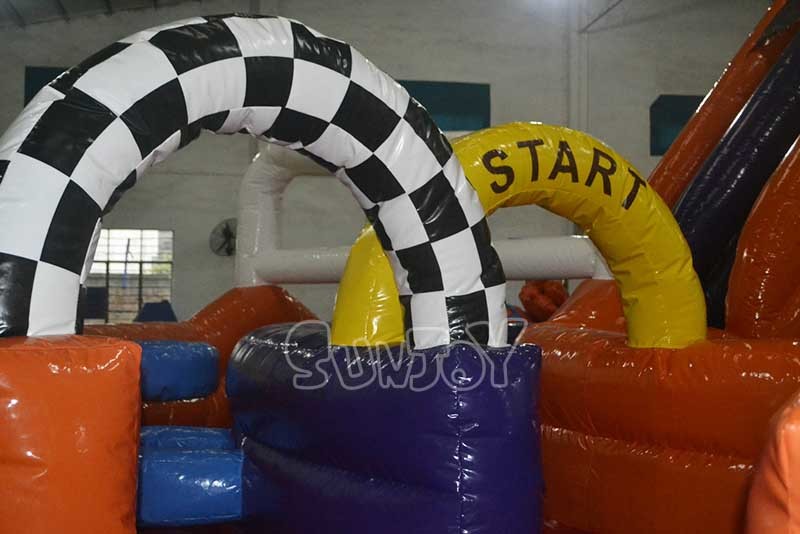 New Outdoor Adult High Quality Obstacle Race Amusement Park Inflatable Bounce House Jumping Castle