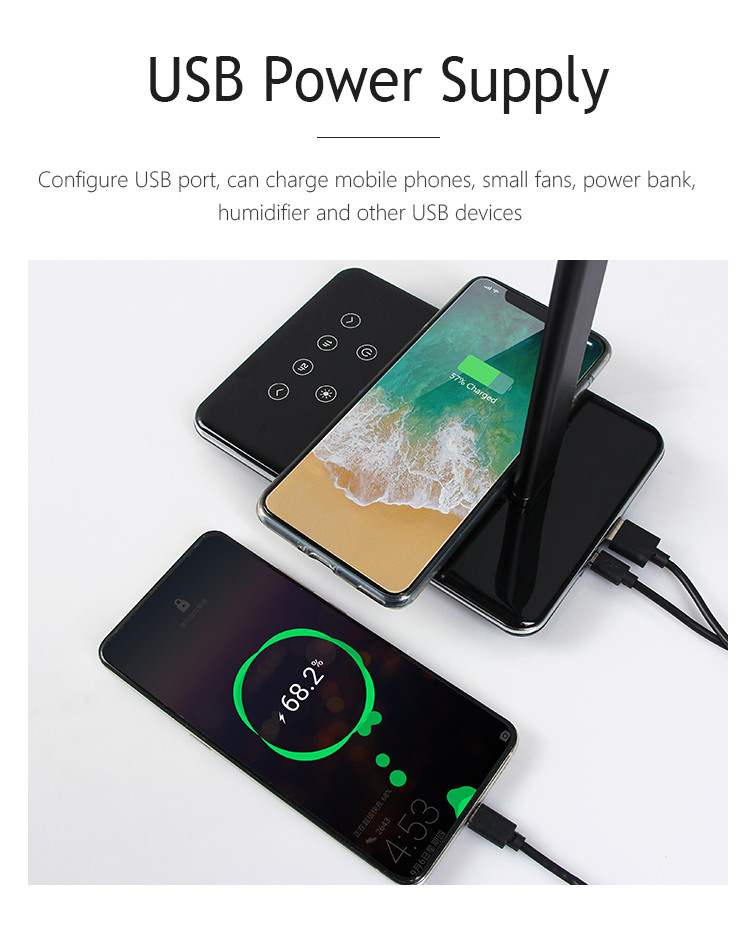4 Brightness Eye Caring Foldable Wireless Charging Pad 5w