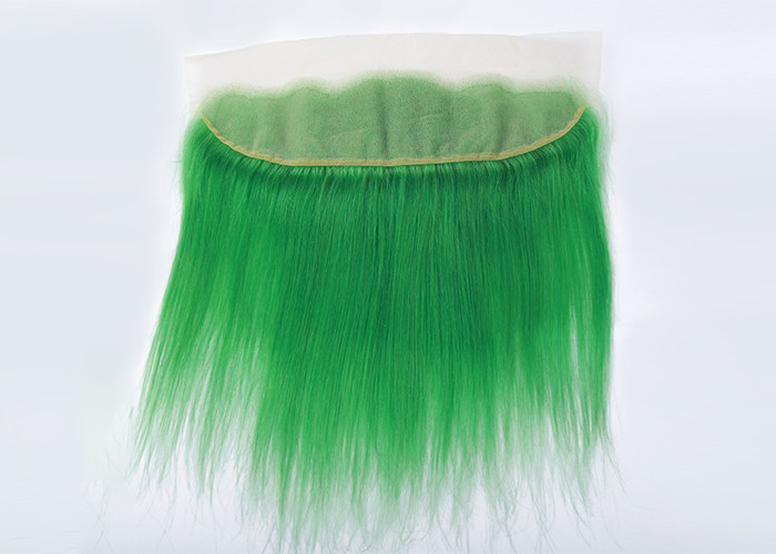 10" - 20" Human Hair Lace Closure No Synthetic Green Color No Smell