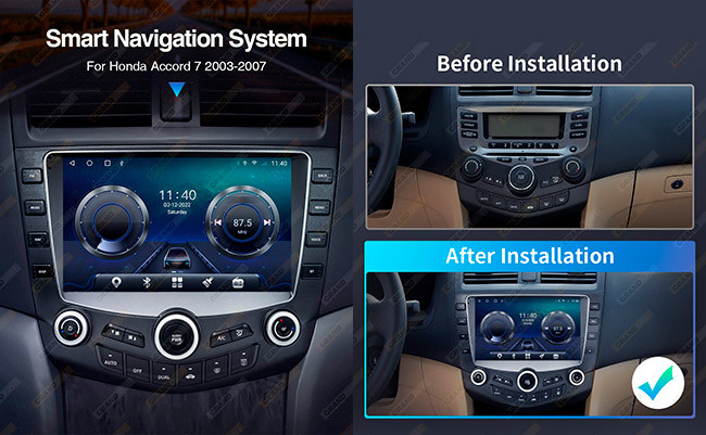 Android 11 Double Din for Honda Accord 2003-2007 Car Android Stereo With Bluetooth And Navigation