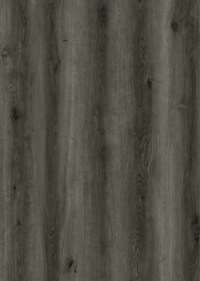 GKBM FT-W29045-6 Eco-friendly Click Waterproof Fire Retardant Thin Black Gray Oak Stone Polyvinyl Composite SPC Flooring