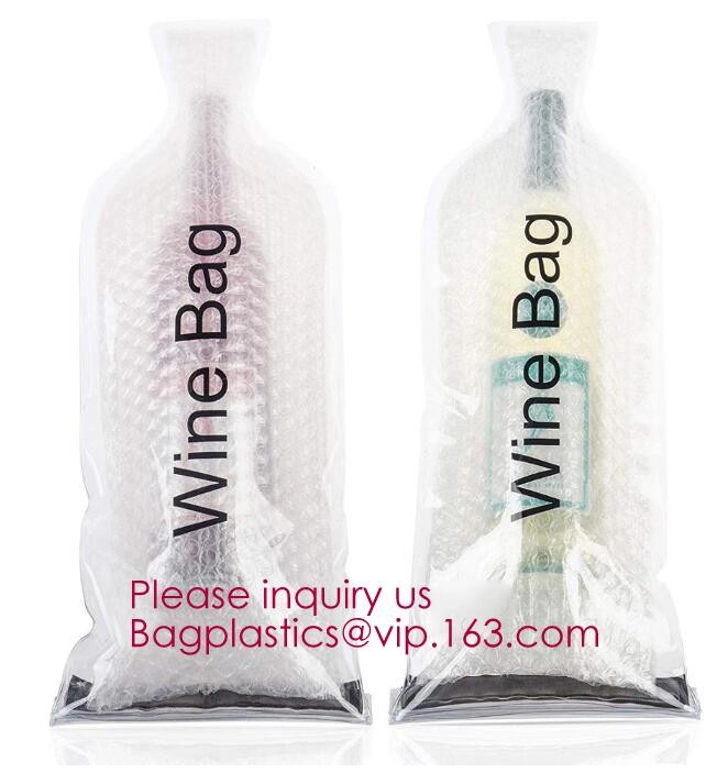 Bottle Protector Bubble Travel Bag,Travel Trip Bag With Bubble Inside And Double ks,Sleeve Travel Bag - Inner Skin
