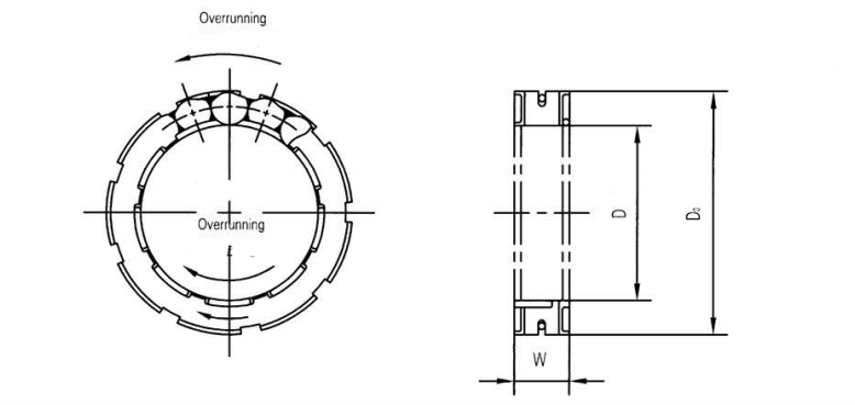 FWD332211BRB BRS BRB Motorcycle Clutch Bearing FWD332211BRS Freewheel One Way Clutch