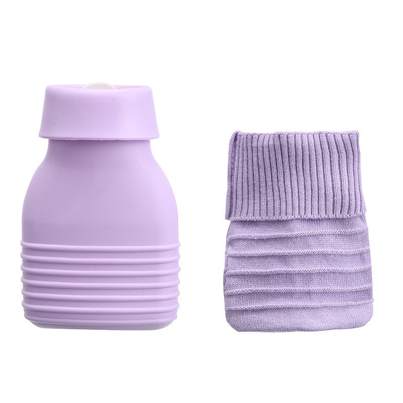 Soft Silicone Mini Hot Water Bottle Bag With Cover Hot Cold Compress For Babies Kids Pain Relief