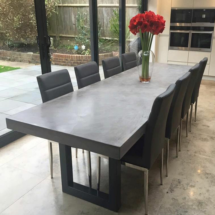 Water Proof Resisitant GRC Concrete Table Set for Enduring Luxury Concrete Outdoor Furniture