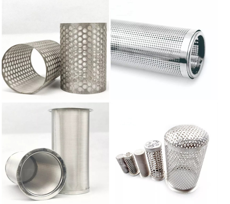 1000mm Length Stainless Steel Wire Mesh Filters Custom Diameter 304