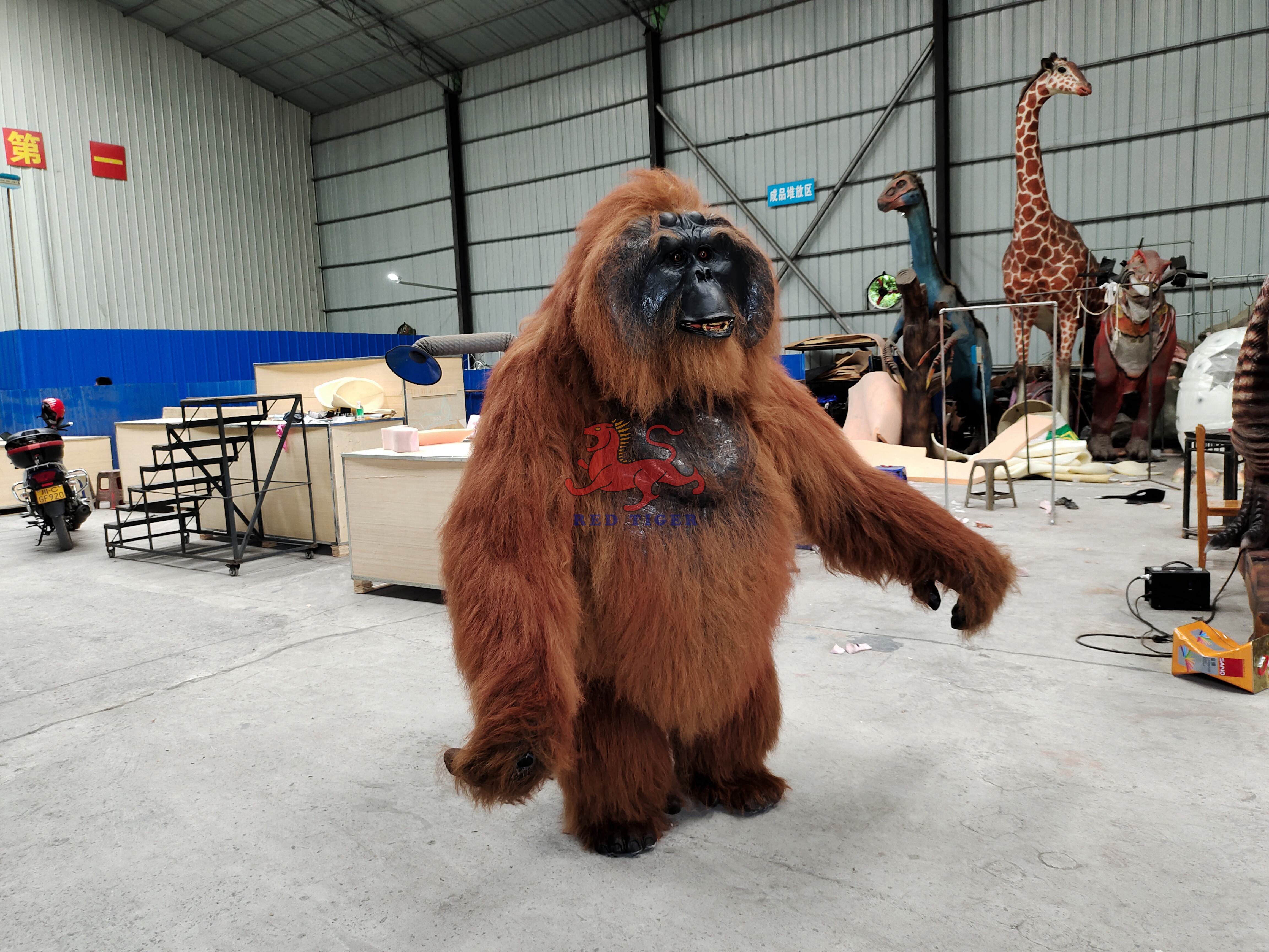 Adult Gorilla Costume Realistic Orangutan Suit For Theme Park