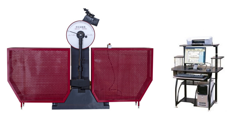 300J Energy Plastic Testing Equipment Microcomputer Controlled Pendulum Impact Testing Machine