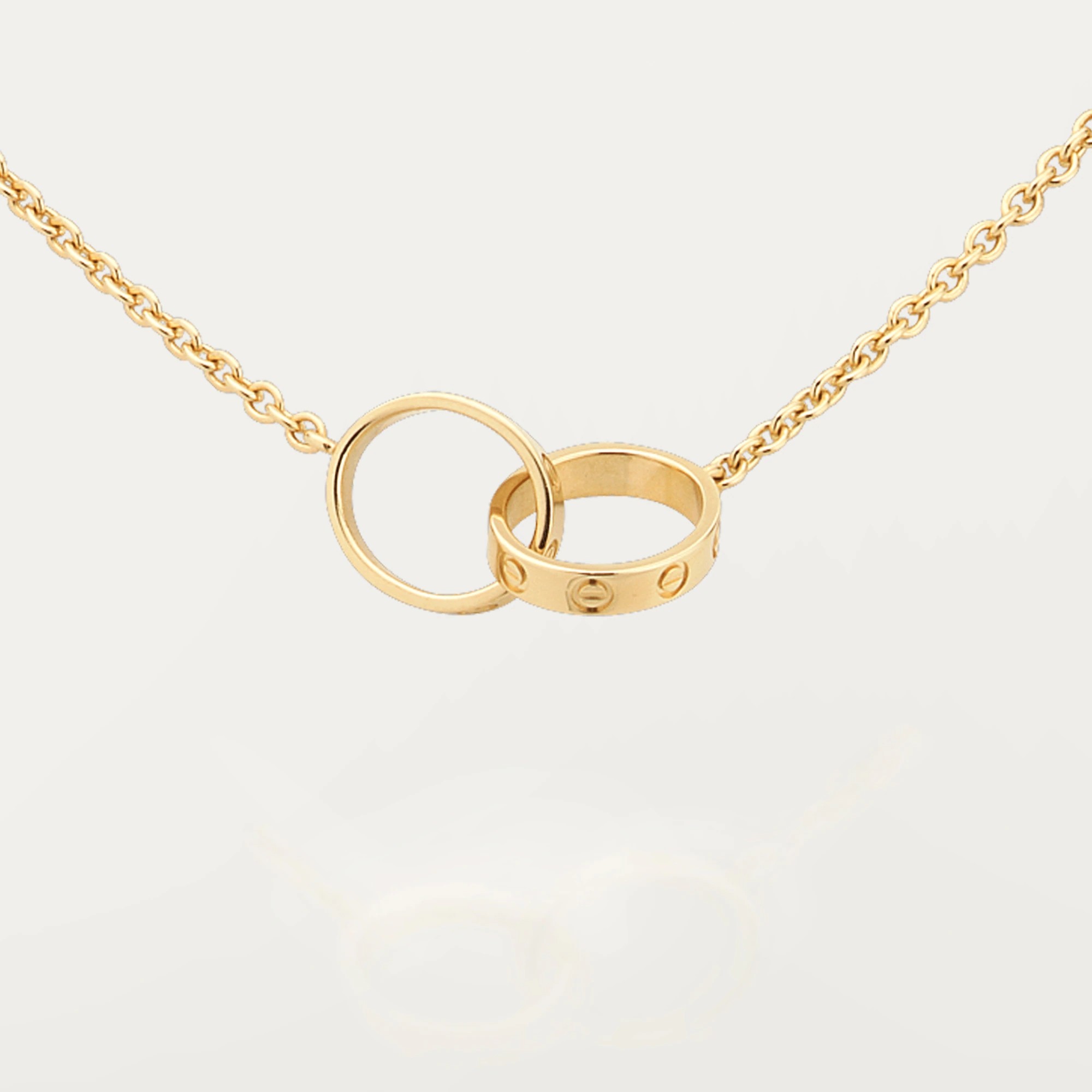 weight 6.8g 18K Solid Gold Jewellery Necklace 8mm Inner diameter 44cm Chain Lenght