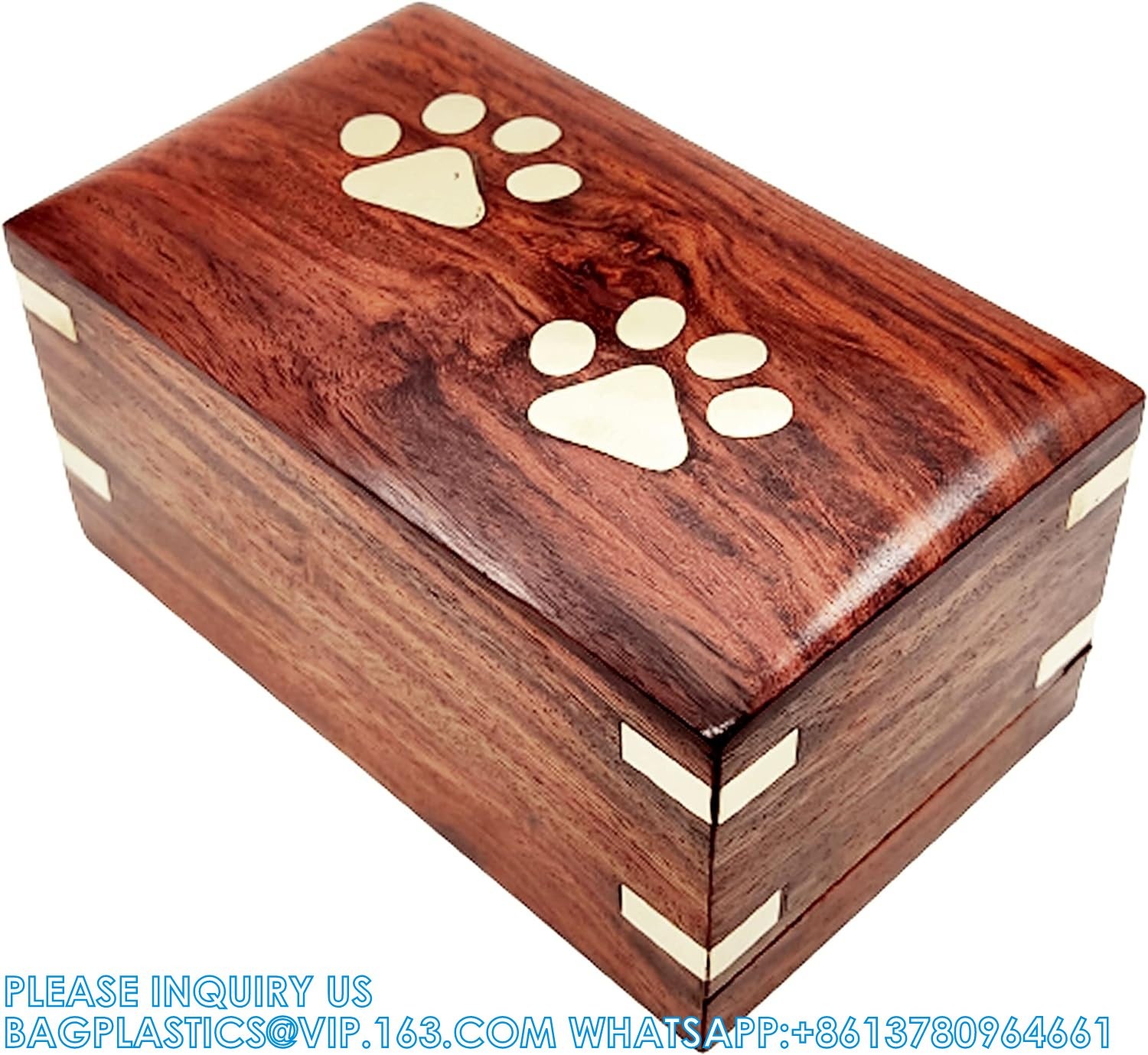 Wooden Urn - Pet Urns For Dogs Ashes, Decorative Wooden Pet Urns For Ashes - Rosewood Cremation Urns For Dogs