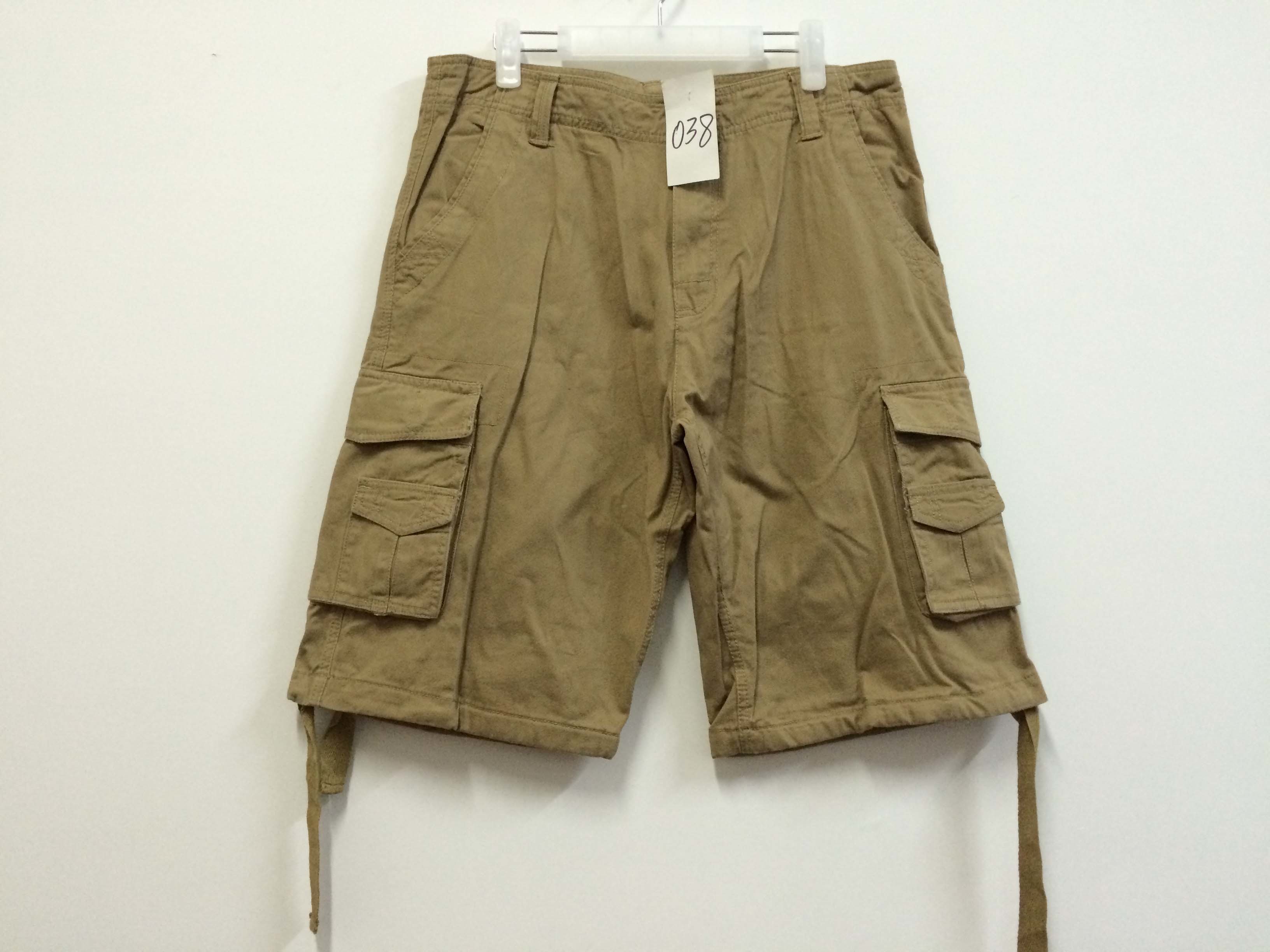 short, mens short in 100% cotton, fishing short, casual short, khaki color, S-3XL