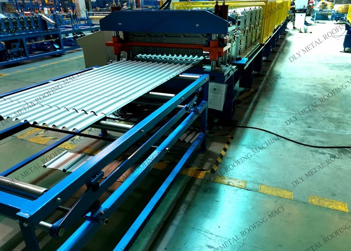 1250mm 380v Metal Roofing Sheet Making Machine Plc Automatic